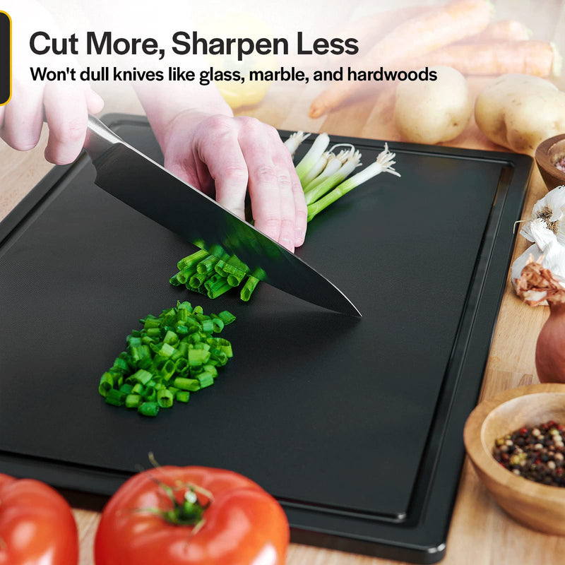 Thirteen Chefs Plastic Cutting Board with Juice Groove 20x15