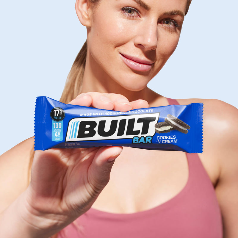 Built Bar Cookies N' Cream Protein Bars 12 Count