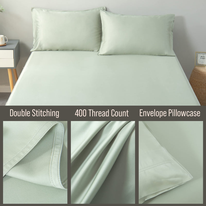 Sea Glass Viscose Bamboo Queen Pillowcase Set - Cooling & Soft