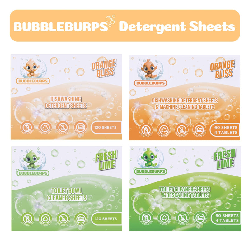 Eco Friendly Dishwasher Detergent Sheets 120 Count Natural & Non Toxic