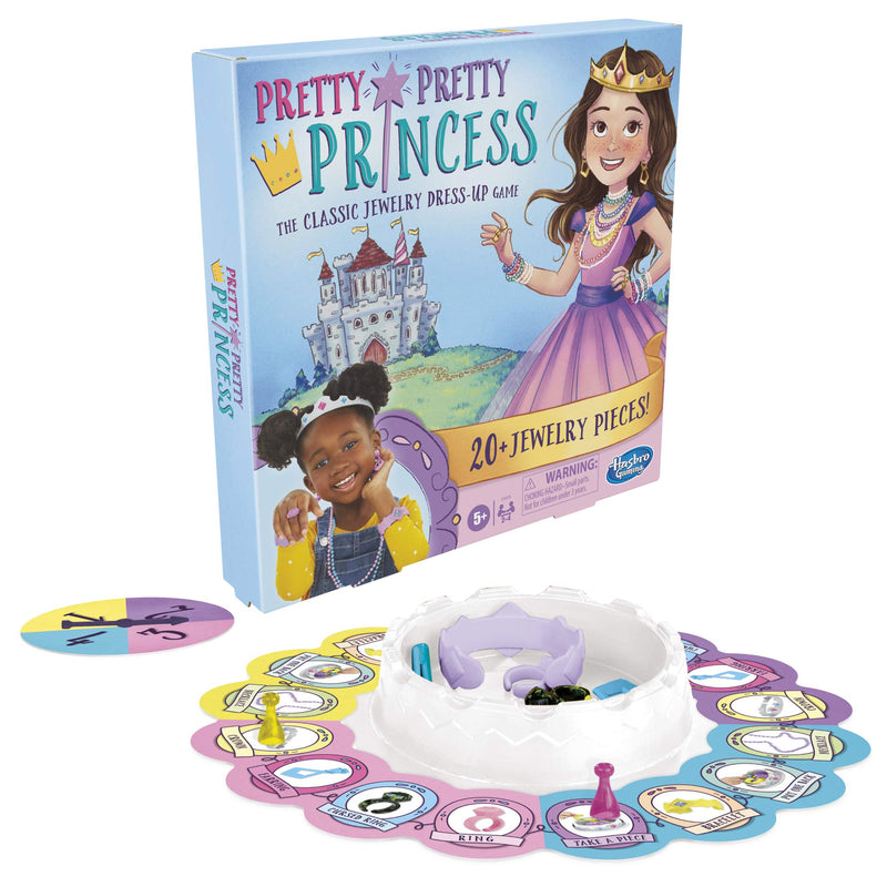 Pretty Pretty Princess Board Game Jewelry Dress Up Ages 5 Plus 2 to 4 Players