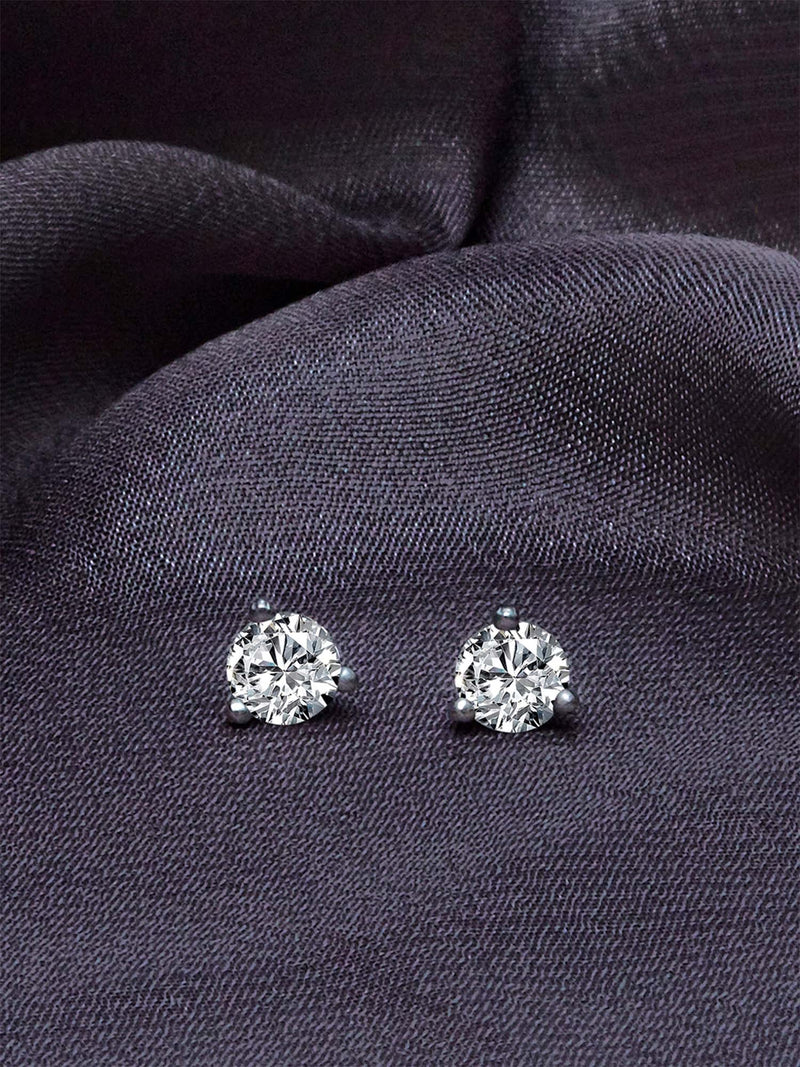 GIVA 925 Sterling Silver Hypoallergenic Zirconia Stone Tiny Stud Earrings