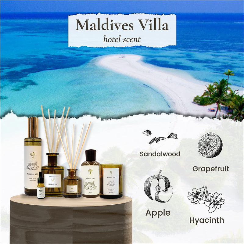 Luxurious Hotel-Inspired Reed Diffuser Set - Grapefruit, Apple, Ocean