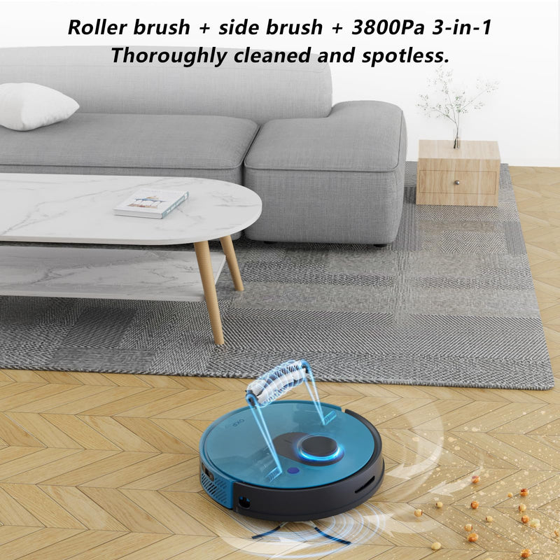 OKP Lidar Robot Vacuum with Strong Suction for Hard Floors