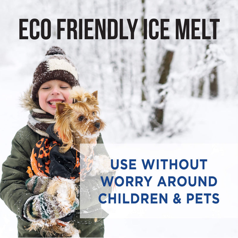 Eco-Friendly Pet Safe Ice Melt Deicer - 35 lb Black