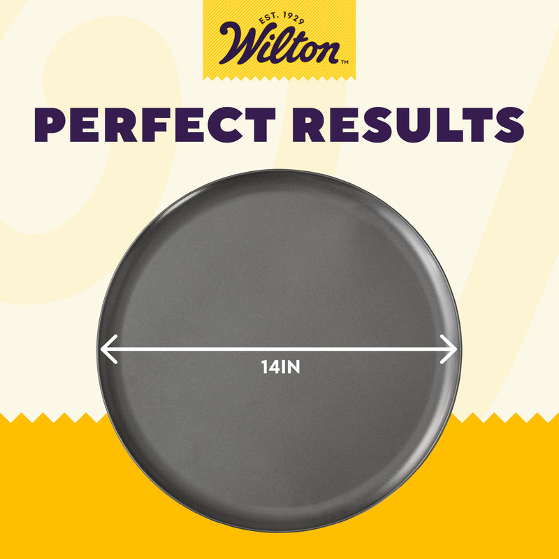 Wilton 14-Inch Non-Stick Pizza Pan for Perfect Baking