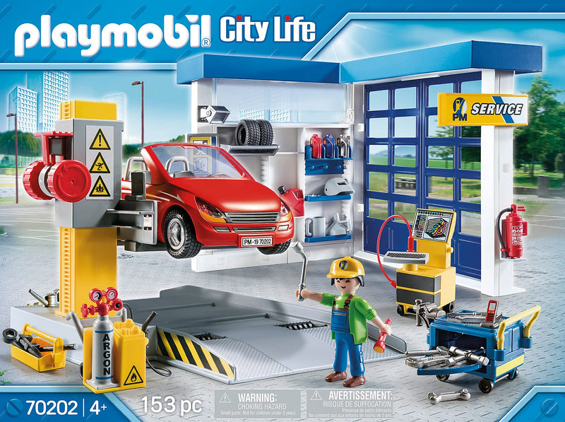 Playmobil City Life Car Repair Garage Playset