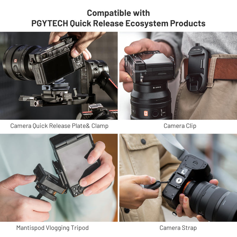 PGYTECH Arca Type Quick Release Plate for Tripods and Sliders