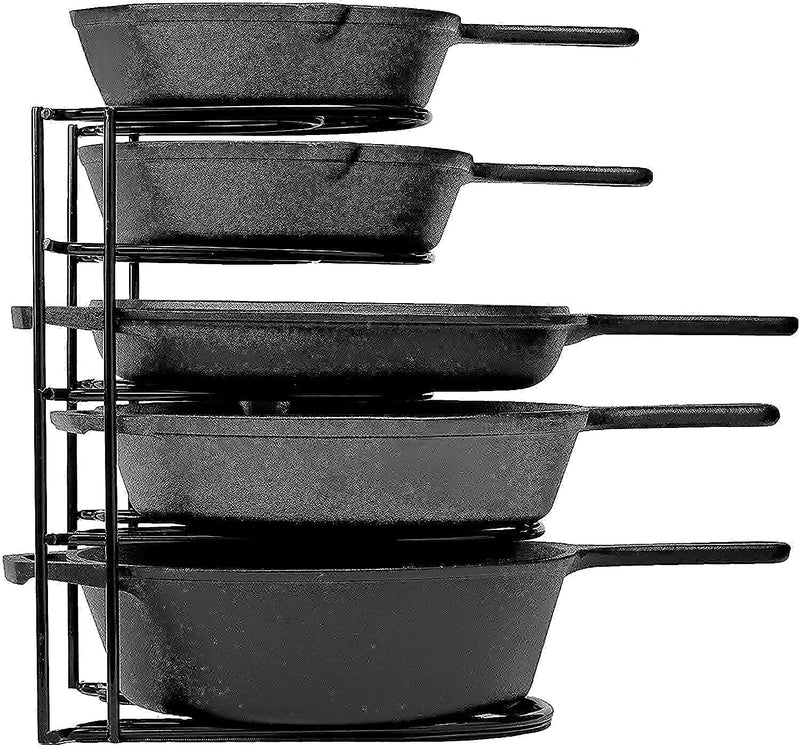 Heavy Duty Pan Organizer 12" + 15" Tall 5 Tier Rack Holds up to 50 LB Holds