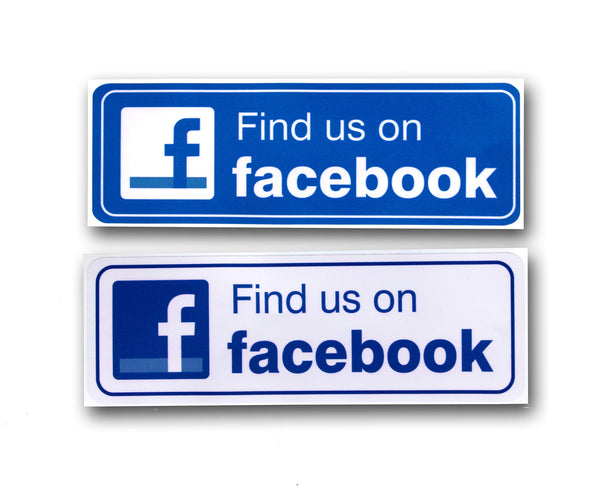 Esplanade Facebook Sign Decal 9 Inch X 3 Inch Weather Resistant Stickers