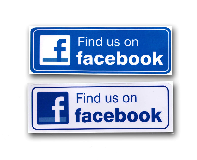 Esplanade Facebook Sign Decal 9 Inch X 3 Inch Weather Resistant Stickers