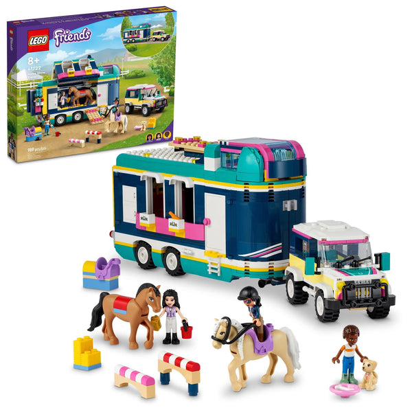 LEGO Friends Horse Show Trailer Playset with Horses & Car