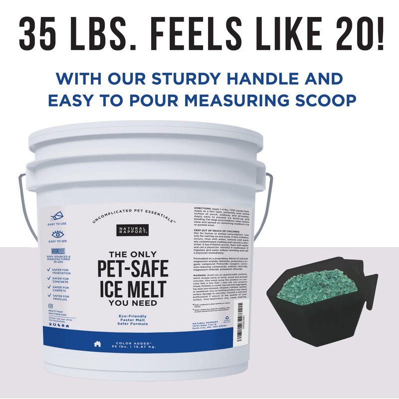 Eco-Friendly Pet Safe Ice Melt Deicer - 35 lb Black