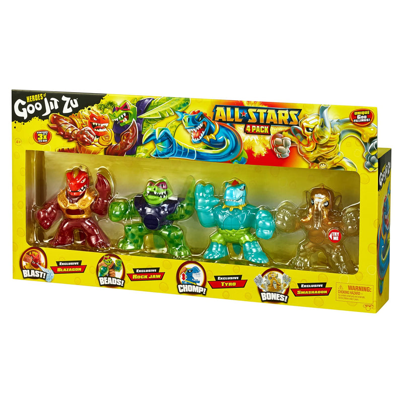 Heroes of Goo Jit Zu All Stars Action Figure 4-Pack