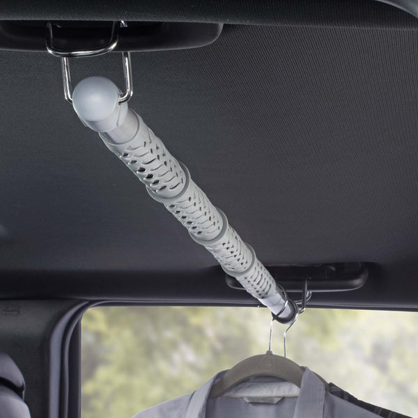 Universal Heavy Duty Car Clothes Hanger Bar with Non-Slip Dividers