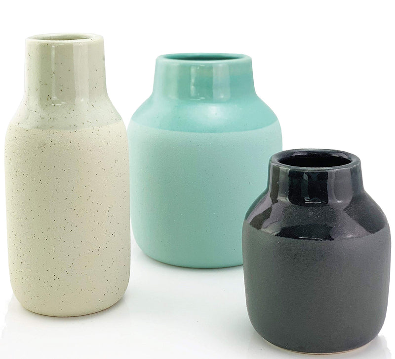 Modern Glazed Ceramic Vase 8.7 Inch