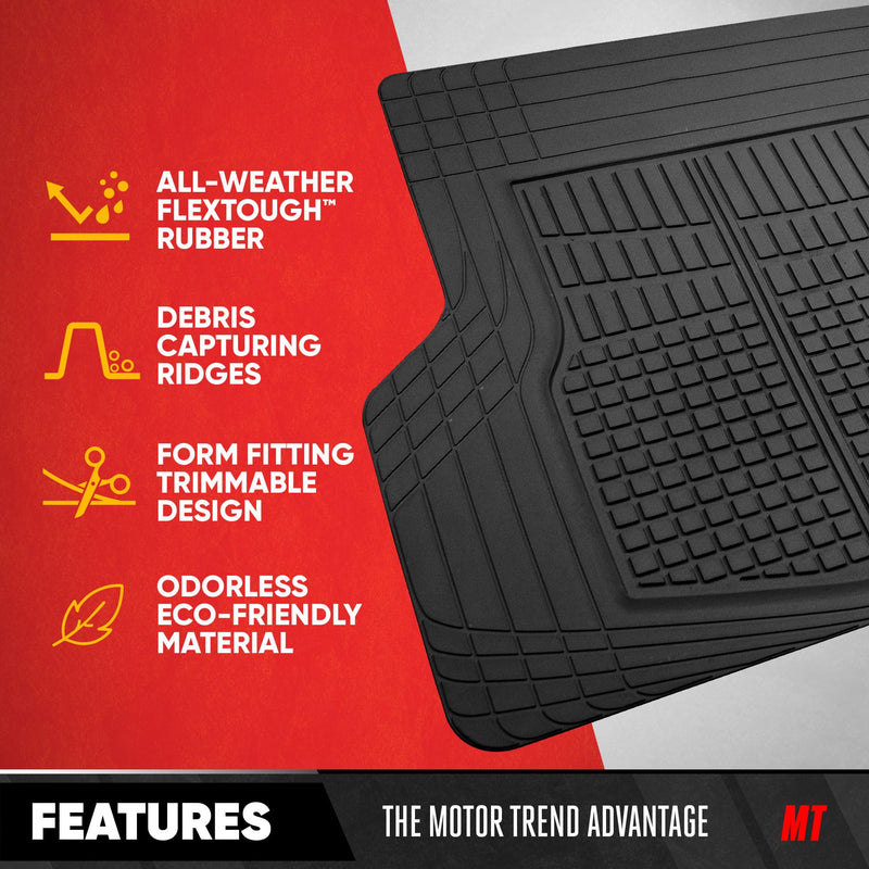 Motor Trend FlexTough Cargo Trunk Liner Mat - Black