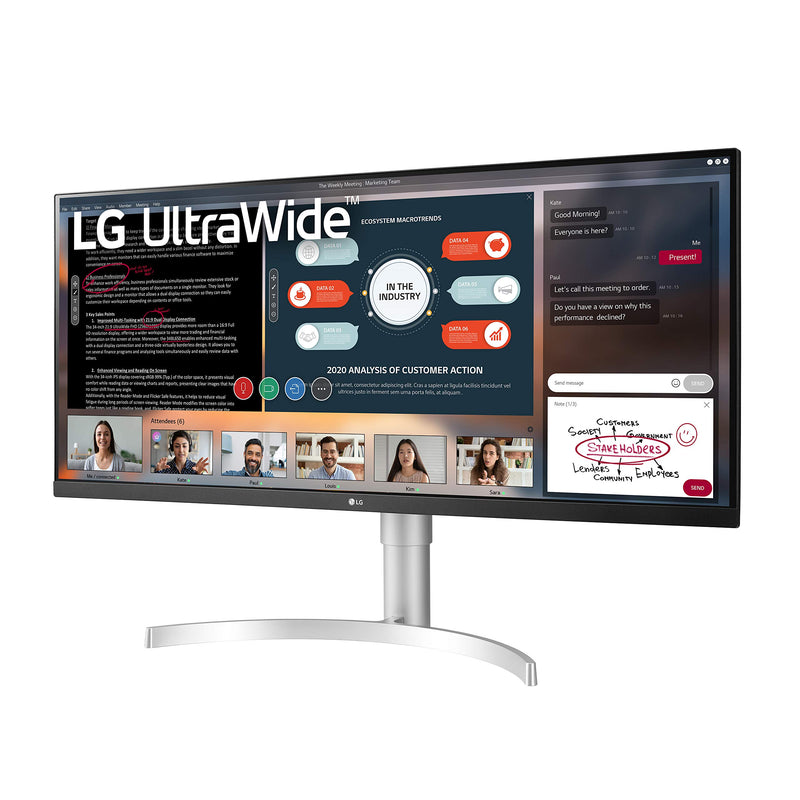 LG 34'' UltraWide Monitor 21:9 FHD, HDR 400, FreeSync, Borderless Design