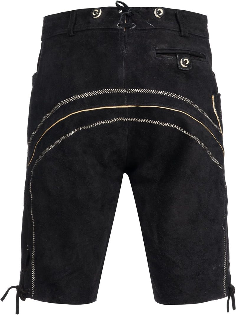 Gaudi-Leathers Men's Traditional Pants Short 48 Black