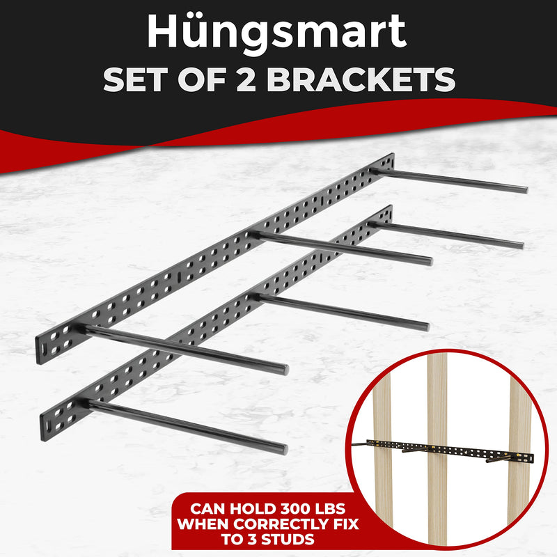 Heavy Duty 38-Inch Floating Shelf Brackets Set