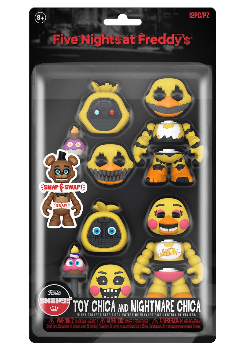 Funko Snaps FNAF Toy Chica & Nightmare Chica Figures 2 Pack