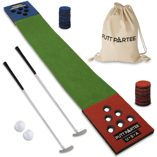 Golf Pong Indoor-Outdoor Putting Game Set with Travel Bag