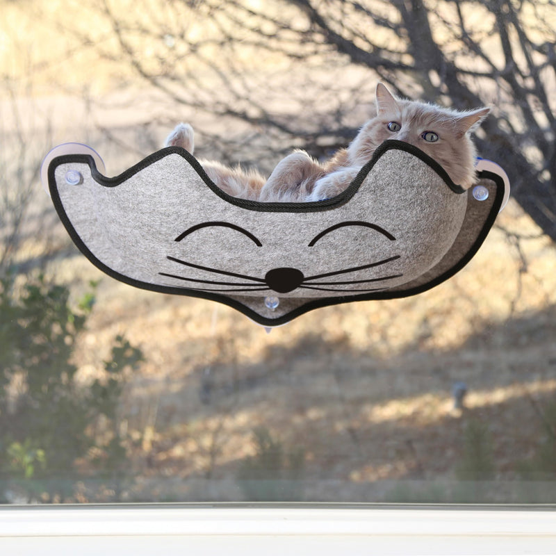 K&H Cat Window Hammock Bed with Suction Cups - Gray