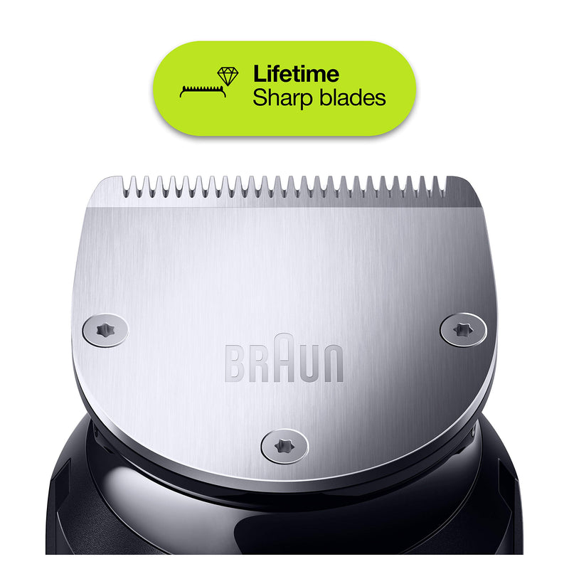 Braun Beard Detail Trimmer & Mini Foil Shaver Cordless Rechargeable 10 Piece Set