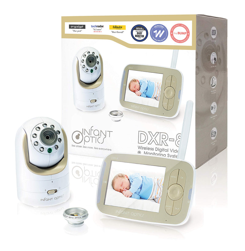 Infant Optics DXR-8 480p Video Baby Monitor with Pan Tilt Zoom White