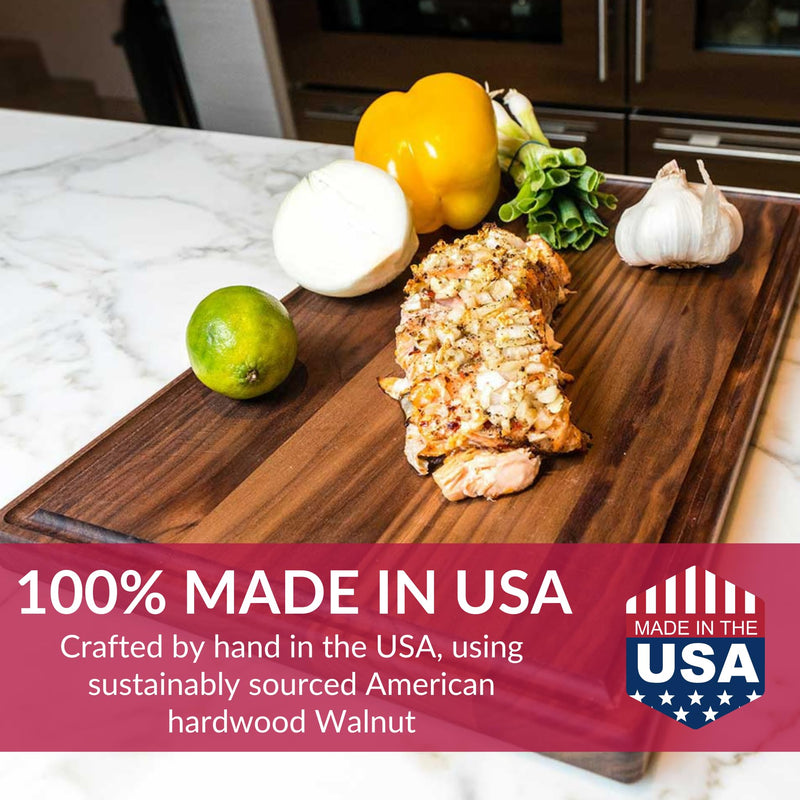 American Walnut Wood Cutting Board by Virginia Boys Kitchens 09 X 14 Rectangle