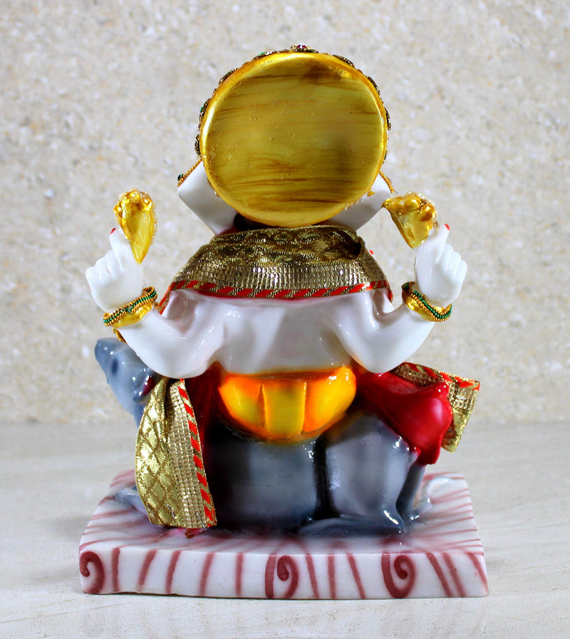 eSplanade Resin Ganesha Ganesh Murti Idol Statue Sculpture 11 Inches MultiColor