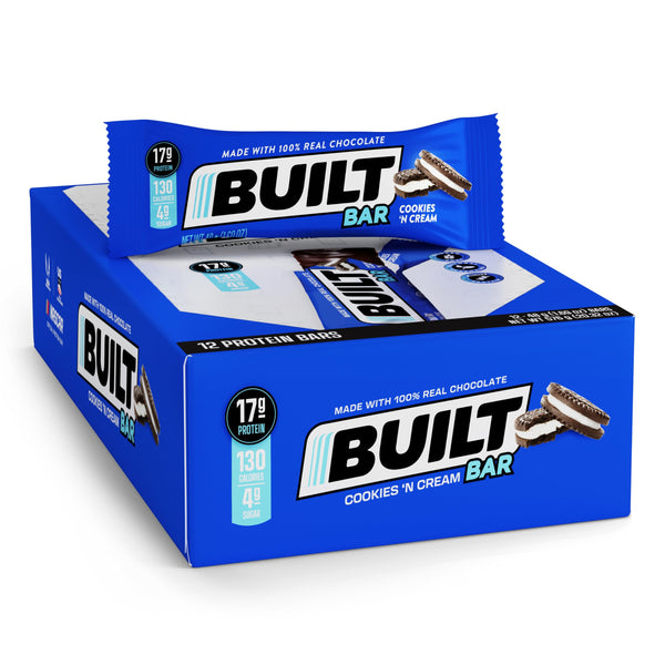 Built Bar Cookies N' Cream Protein Bars 12 Count