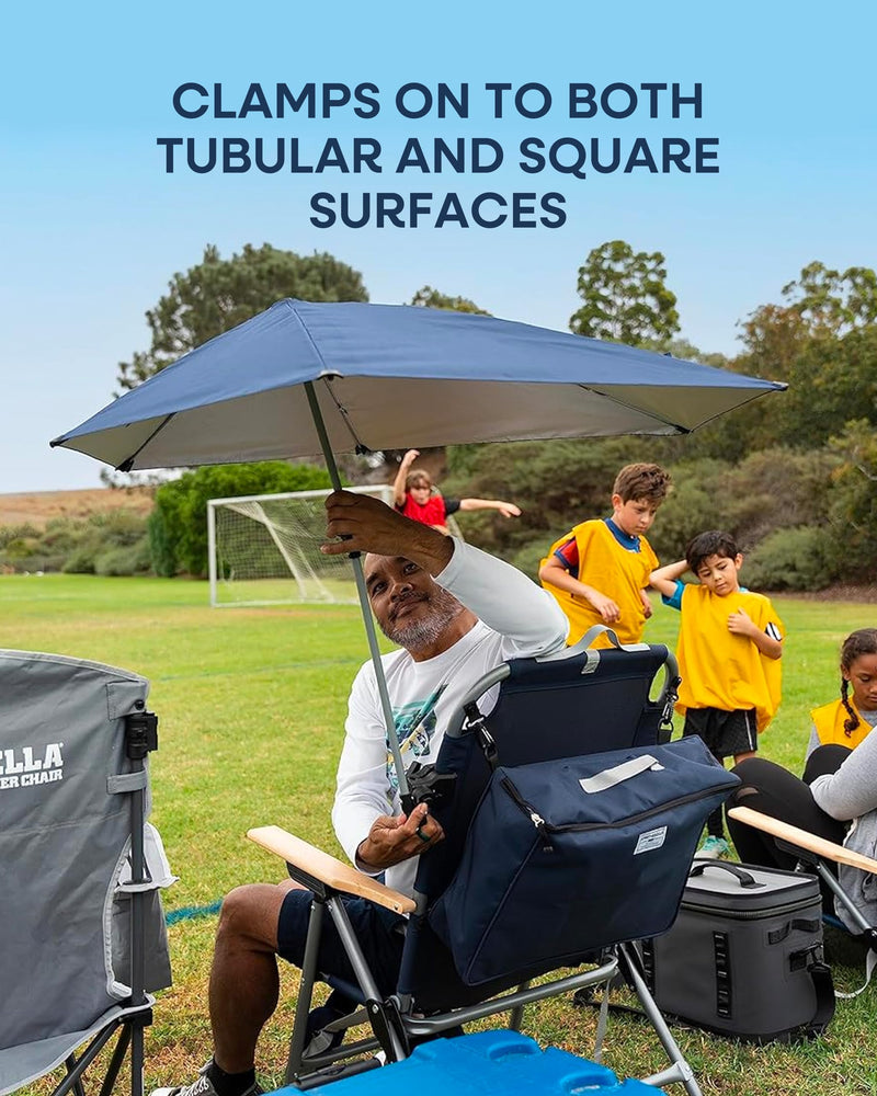 UPF 50+ Adjustable Versa-Brella with Secure Clamp & Carry Case