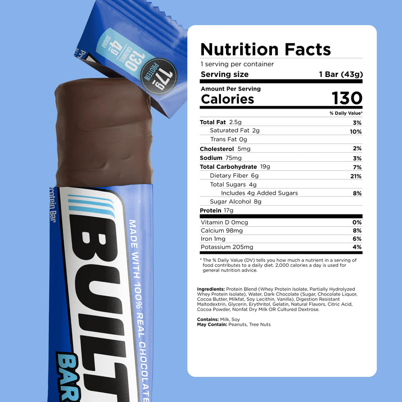 Built Bar Cookies N' Cream Protein Bars 12 Count