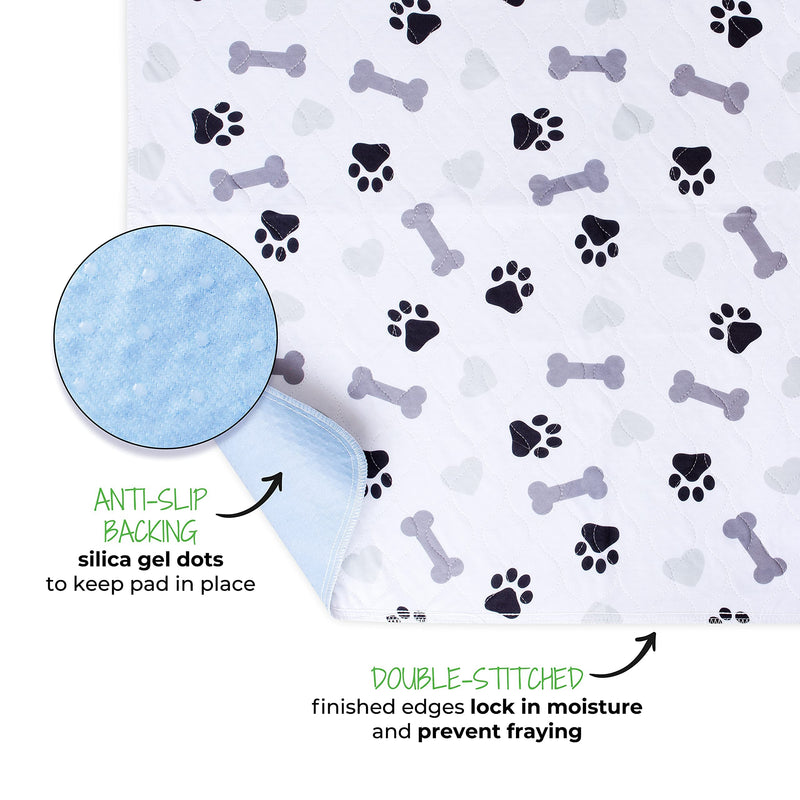 Washable Dog Pee Pads - Large 48x48, 2 Pack