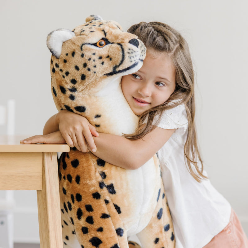 Melissa & Doug Giant Cheetah Lifelike Plush Toy Nearly 3 Feet Tall