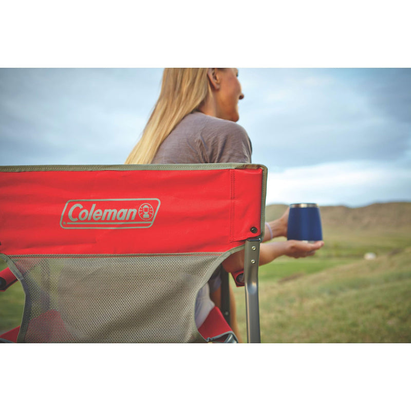 Coleman Portable Mesh Back Outdoor Chair with Carry Handle