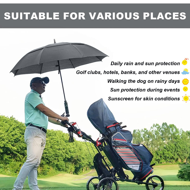 Baraida 68 Inch Windproof Automatic Golf Umbrella Black