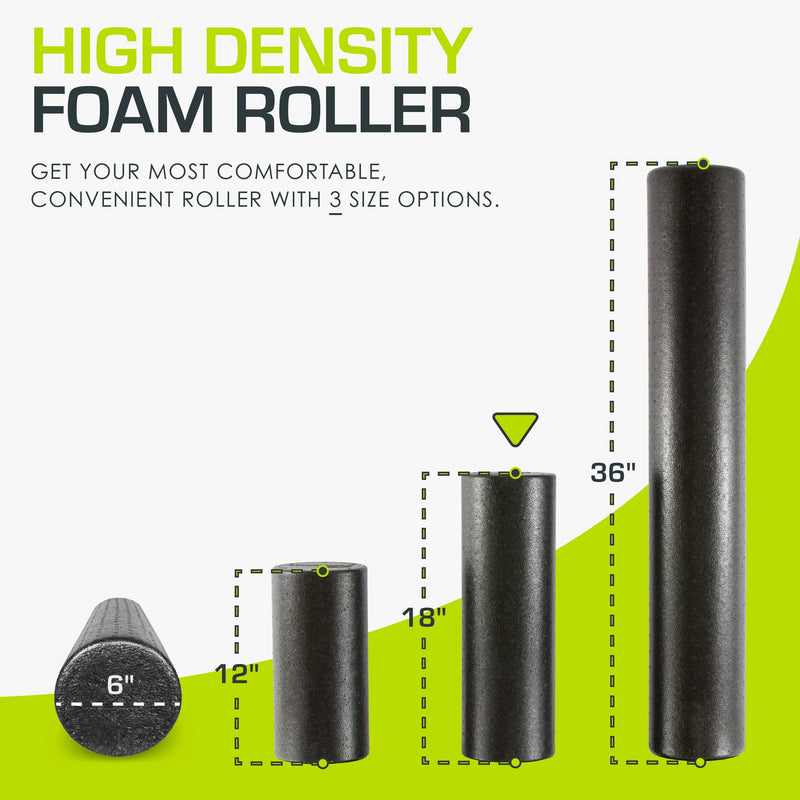 ProsourceFit 18" High-Density Foam Roller for Muscle Recovery