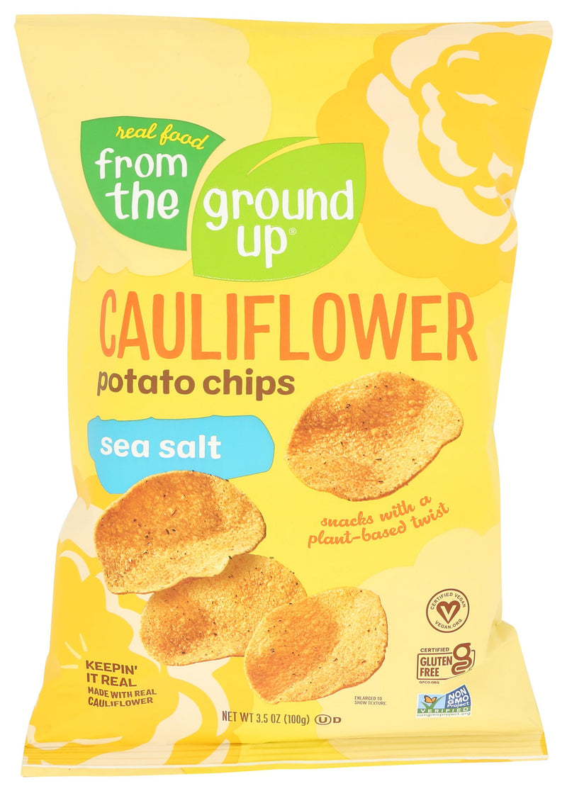 Sea Salt Cauliflower Potato Chips - 3.5 oz Snack Pack