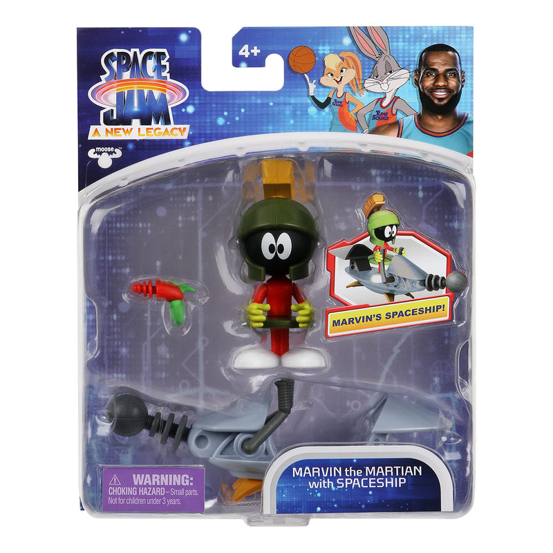 Space Jam Marvin the Martian with Spaceship Action Figure