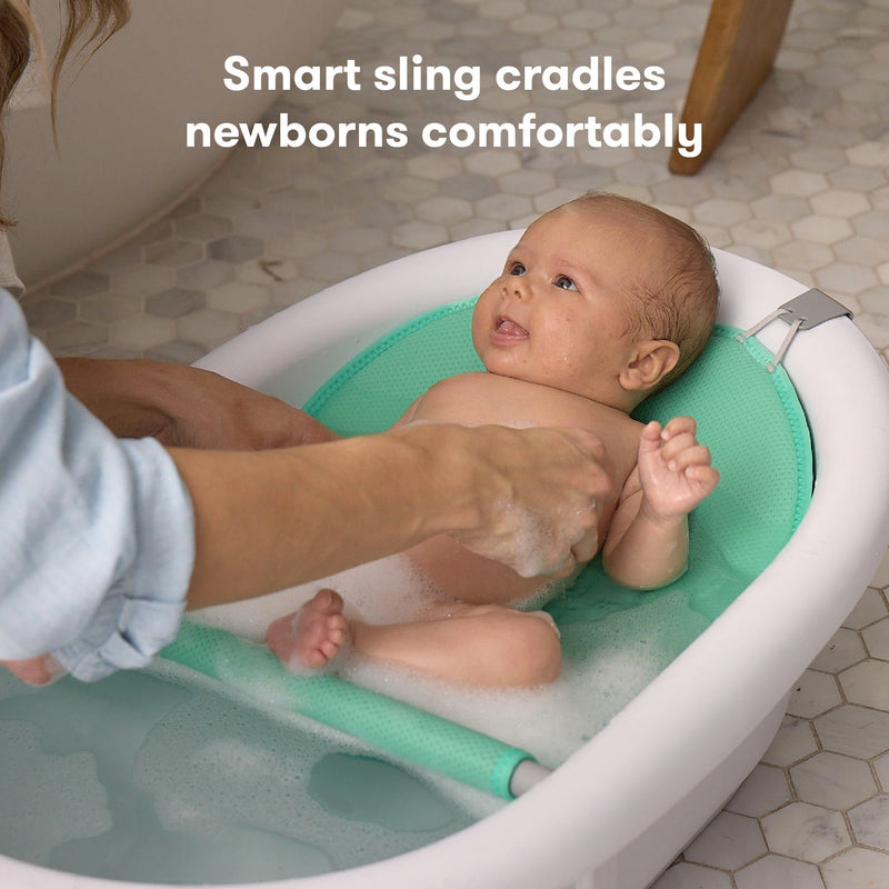 4 in 1 Grow With Me Baby Bathtub with Removable Bath Seat & Backrest Green