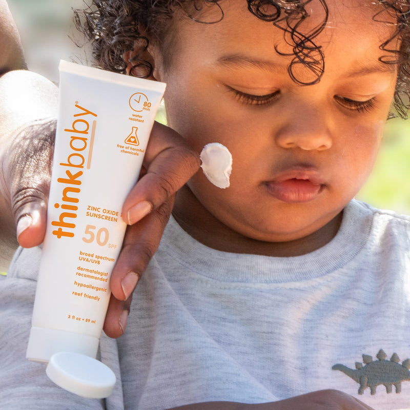 Thinkbaby Spf 50 Plus Baby Mineral Sunscreen 3 Oz Natural Sunblock Lotion