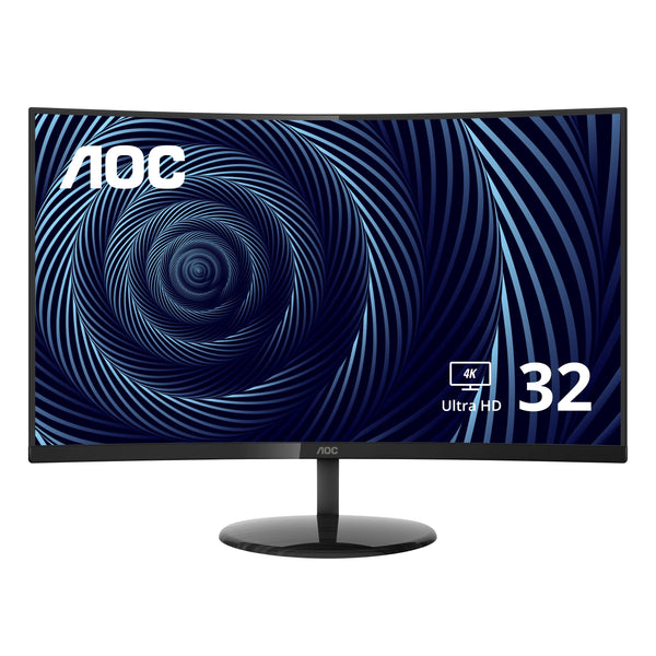 Aoc Cu32v3 32 Inch Super Curved 4k Uhd Monitor Hdmi Display Port Vesa Black