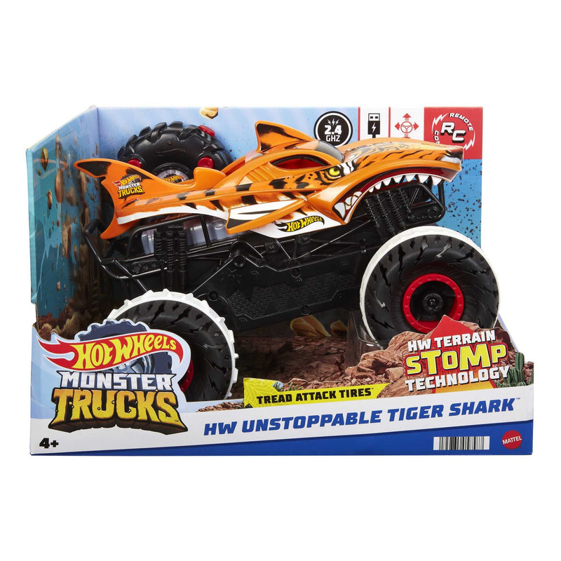 Hot Wheels Remote Control Tiger Shark Monster Truck 1:15 Scale