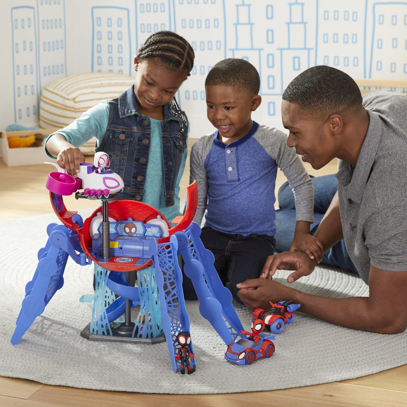 Spidey and Friends Web-Quarters Playset for Kids Ages 3 and Up