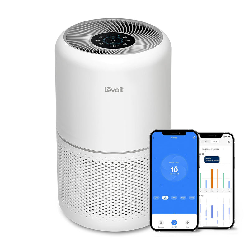 LEVOIT Air Purifiers for Home Bedroom Smart WiFi Sleep Mode for Home Large White