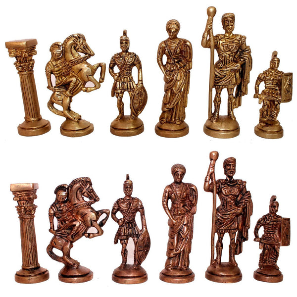 Stonkraft Collector Edition Brass Chess Pieces Pawns Chessmen Coins Figurine