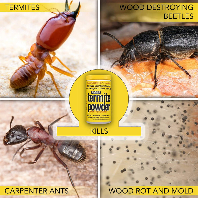 Harris Termite Powder Kills Termites Beetles & More 1lb