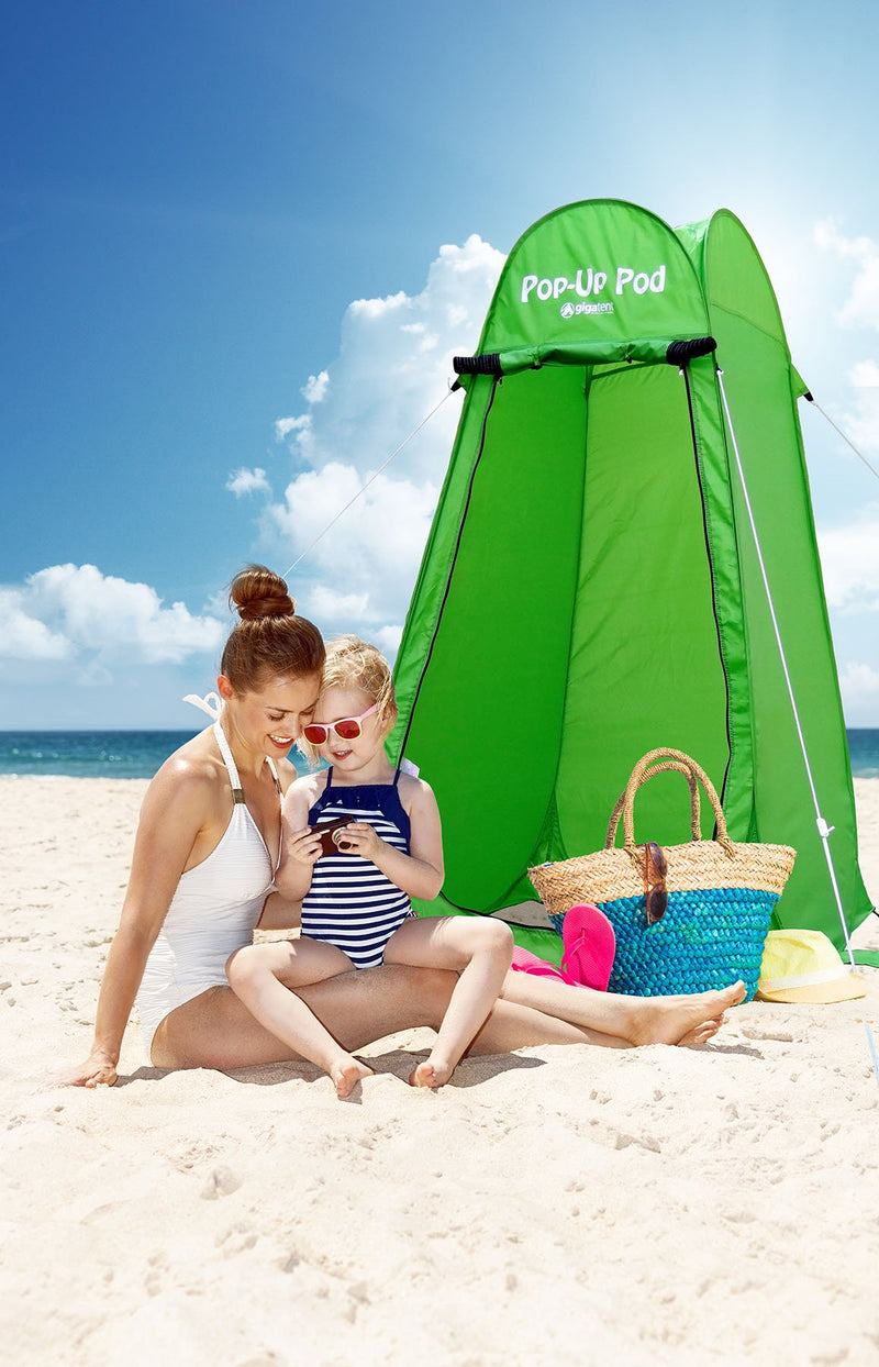 Portable Pop-Up Privacy Tent for Camping and Beach – Green